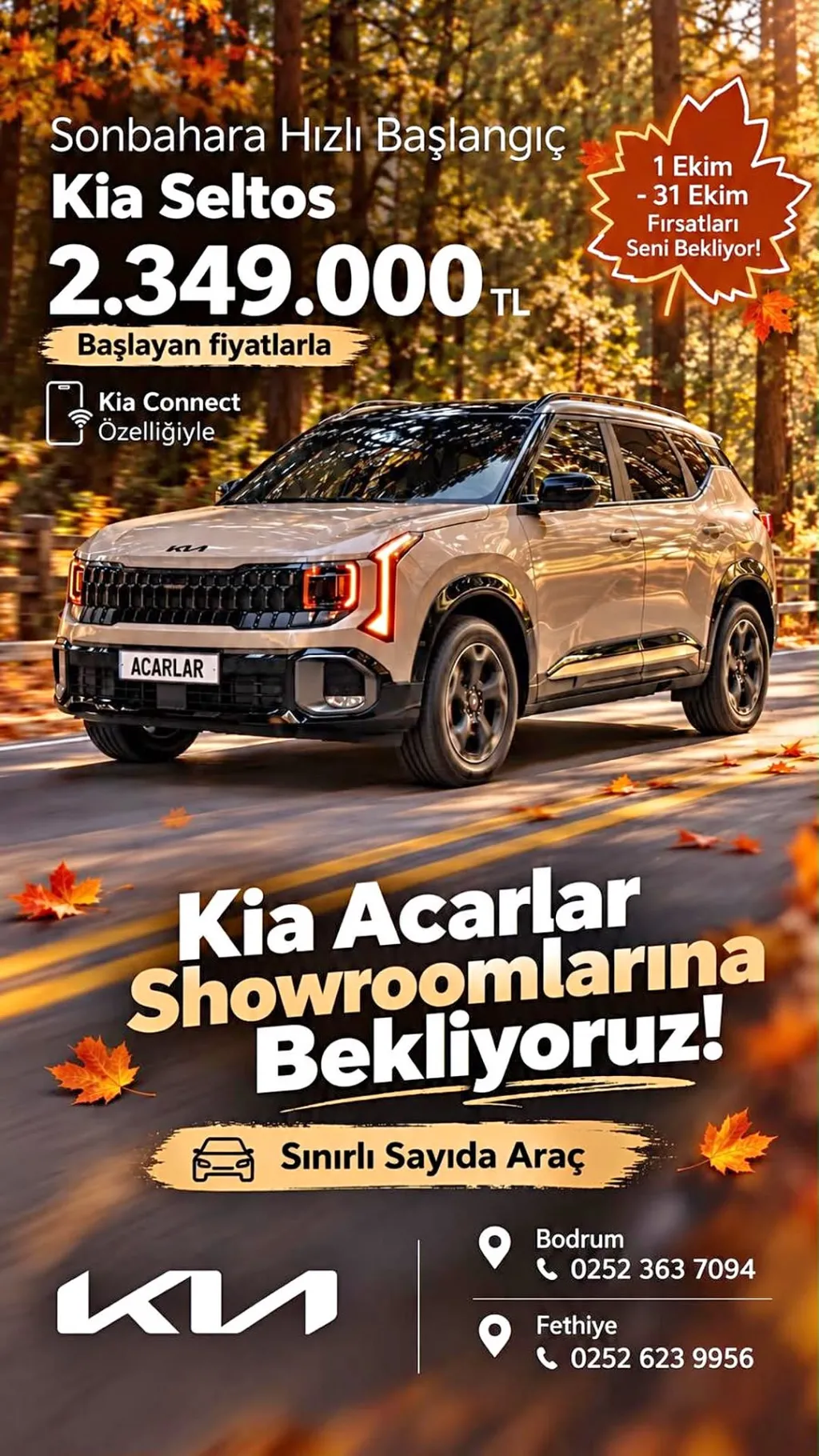 Yeni Kia Seltos Yollarda! Ekim Ayına Özel Lansman Fırsatları Başladı
