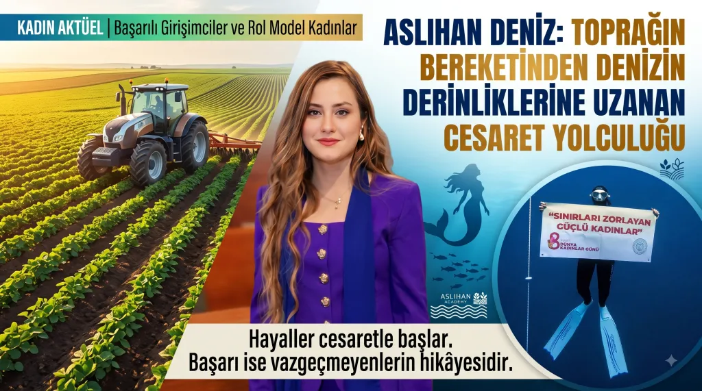 ASLIHAN DENİZ: TOPRAĞIN BEREKETİNDEN DENİZİN DERİNLİKLERİNE UZANAN CESARET YOLCULUĞU